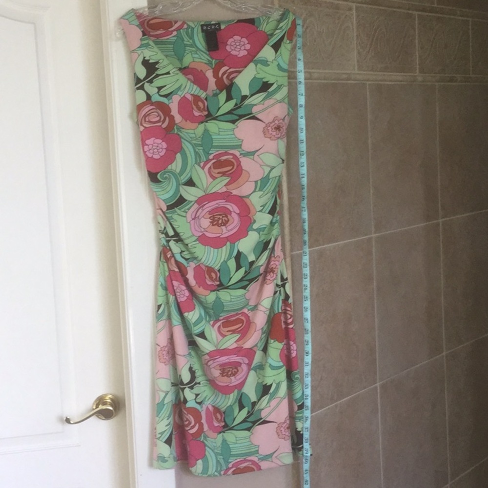 BCBG Paris Floral sleeveless dress